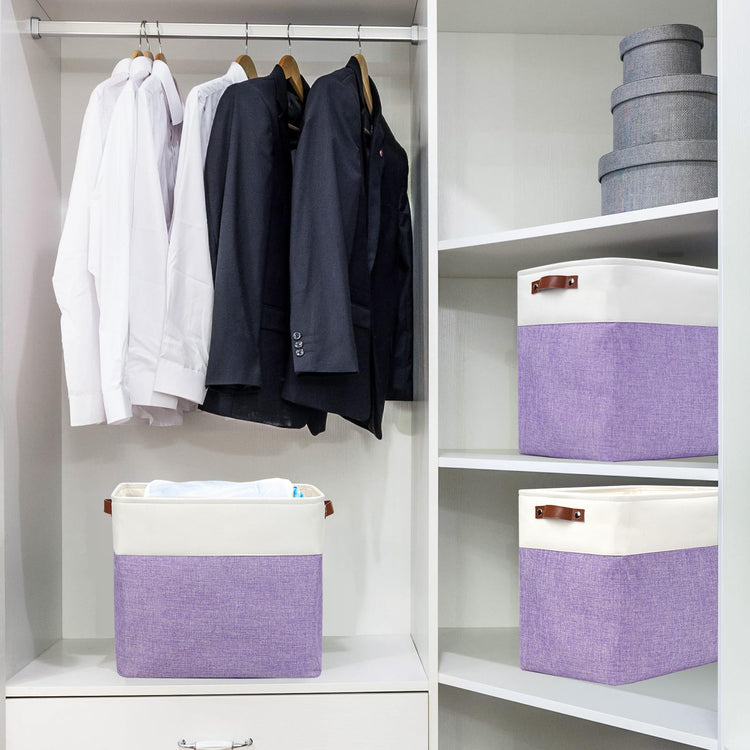Large Fabric Storage Baskets (3 Count)