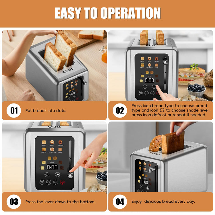 Touch Screen Toaster 2 Slice
