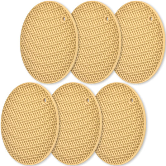 Silicone Trivets Mat (6 Count)