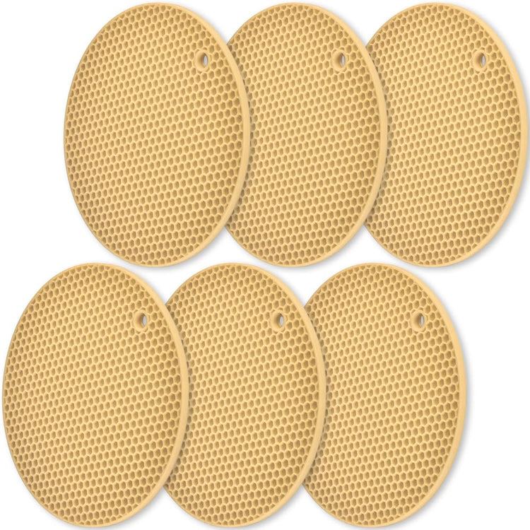 Silicone Trivets Mat (6 Count)