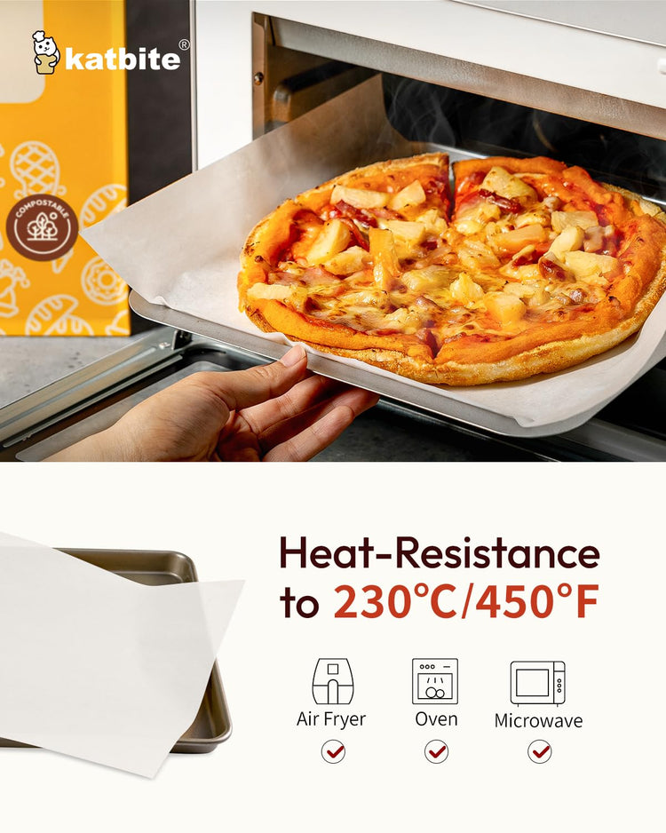 75 Pcs White Parchment Paper Baking Sheets