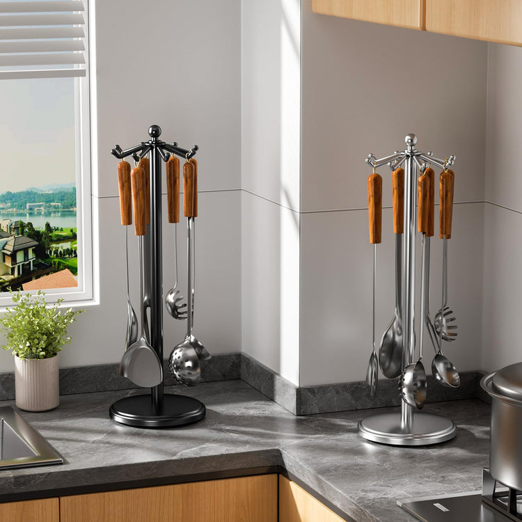 Kitchen Countertop Rotating Utensil Holder