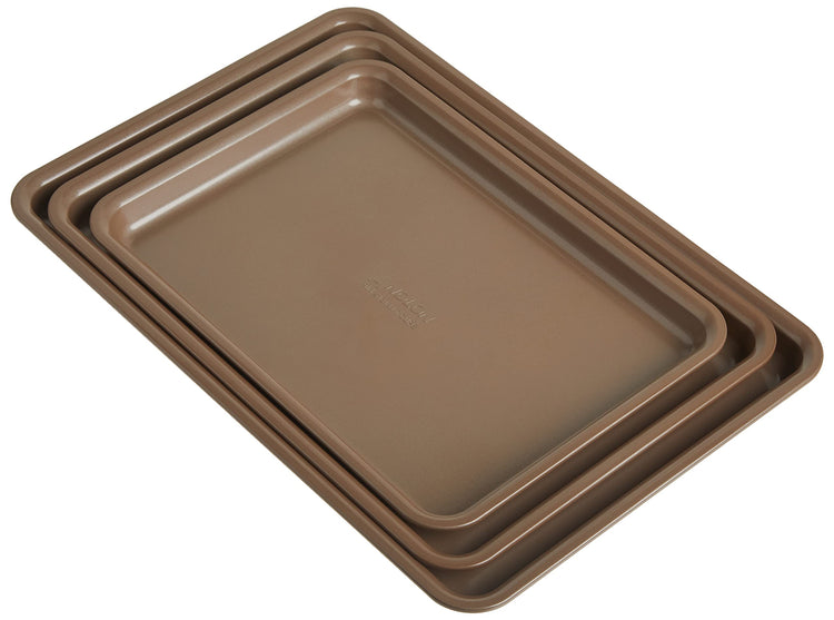 Gourmet Nonstick Bakeware Set with Nonstick Cookie Sheets (3 Count)