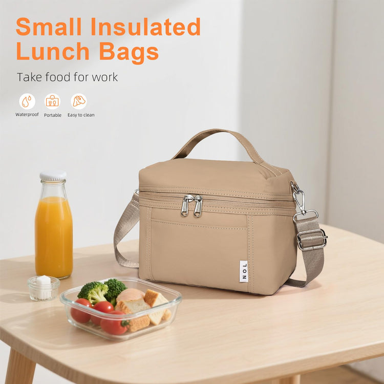 NOL 4L Insulated Lunch Bags for Women Cooler Bag Lightweight Nylon Waterproof Lunch Box for Work
