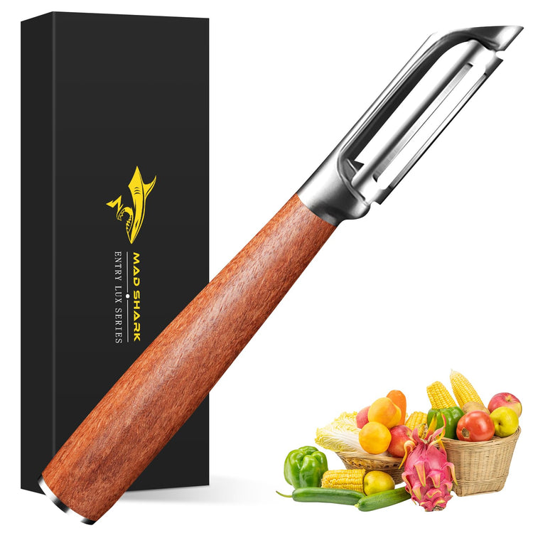 Peels Smoothly Wooden Vegetable Peeler for Kitchen