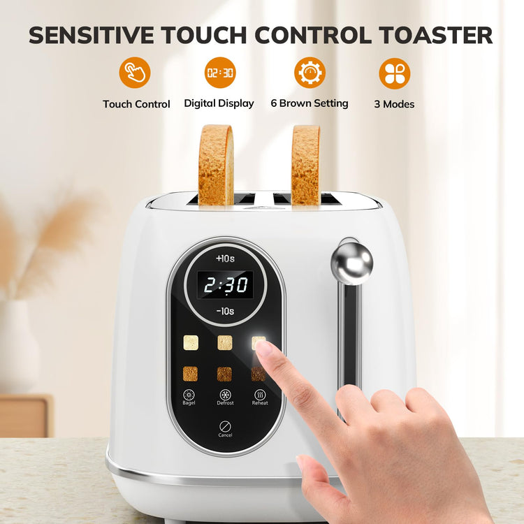 Smart Touch Screen Toaster 2 Slice