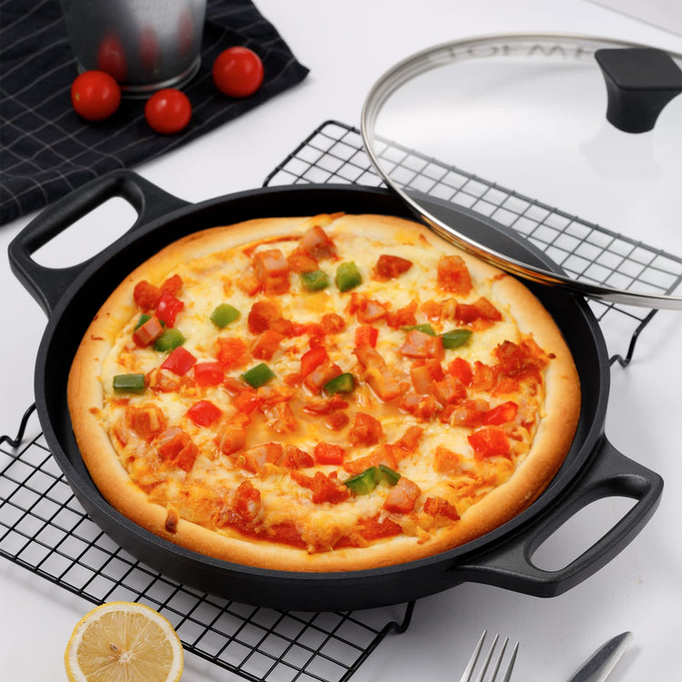 Cast Aluminum Griddle Pan for Stovetop with Lid