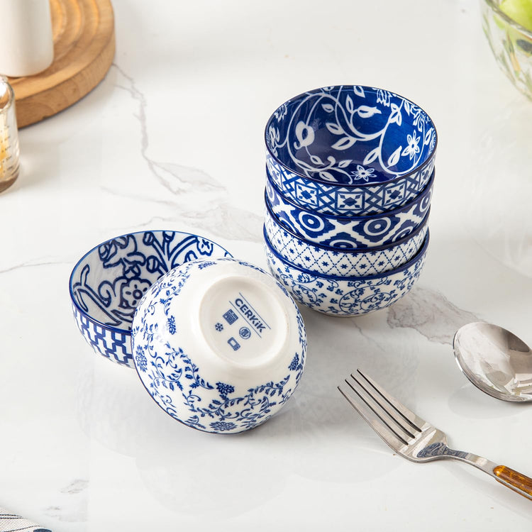 4 Oz Ceramic Mini Dipping Bowls Set of 6 (6 Count)