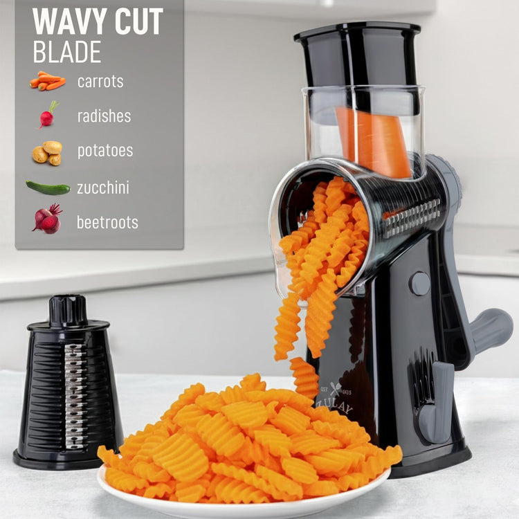 Rotary Cheese Grater 5 Blade Cheese Shredder