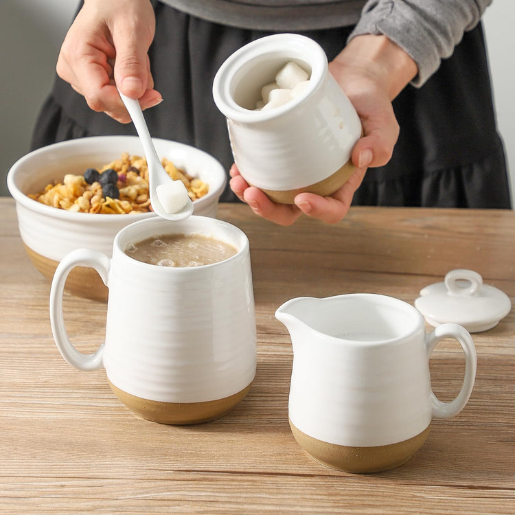 Ceramic Sugar and Creamer Set (10 Ounce)