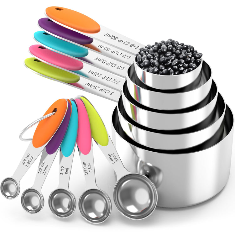 Nesting Measuring Cups and Spoons Set (10 Count)