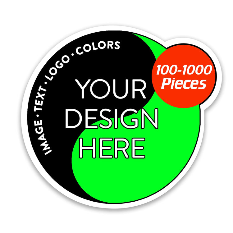 Custom Vinyl Stickers Your Image (100 Count)