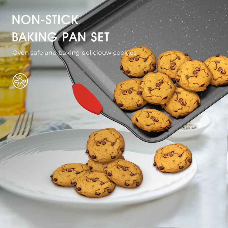 11 Piece Nonstick Stackable Baking Pans Set