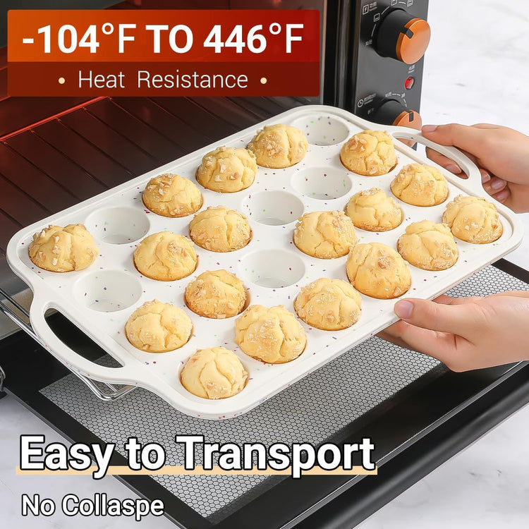 Silicone Mini Muffin Pan (2 Count)