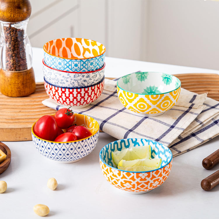 4 Oz Ceramic Mini Dipping Bowls Set of 6 (6 Count)