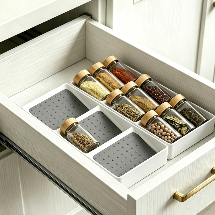Small spice drawer organizer insert (2 Count)