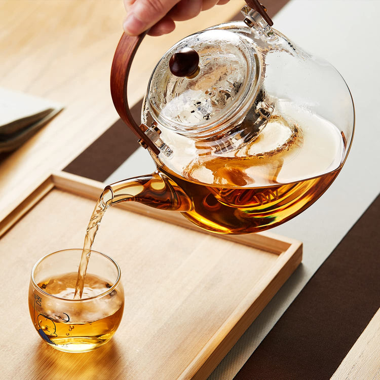 40oz Glass Teapot with Anti
