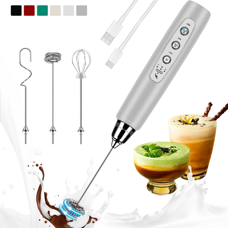 Milk Frother Handheld Rechargeable