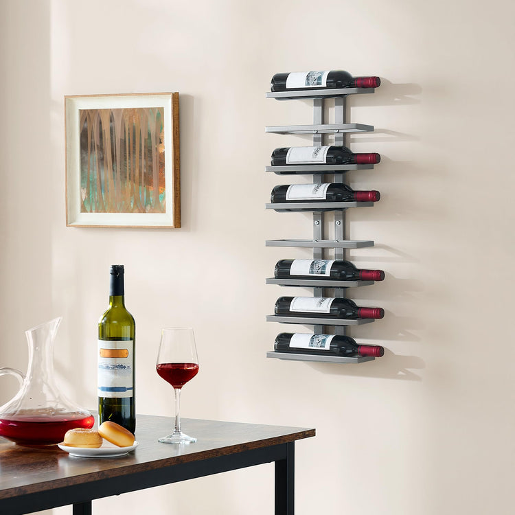 8 Tier Wall Mount Wine Rack (8 Count)