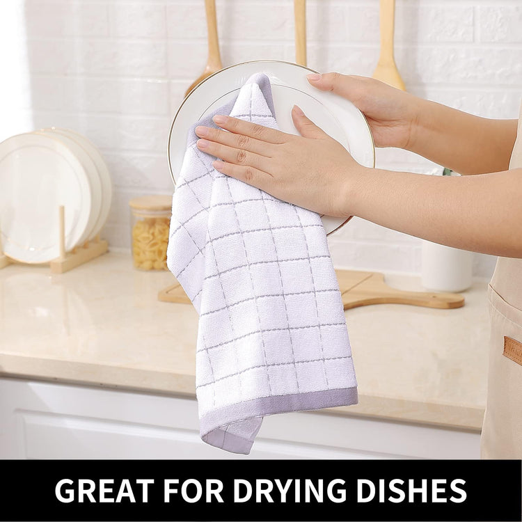 100% Cotton Terry Kitchen Dish Cloths (8 Count)