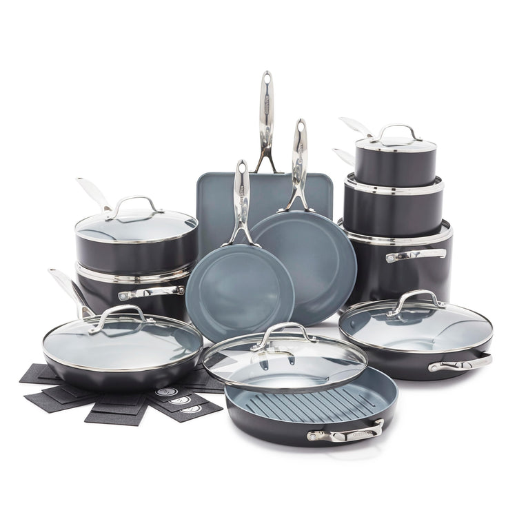 Valencia Pro 22 Piece Cookware Set Ceramic Nonstick Pots & Pans