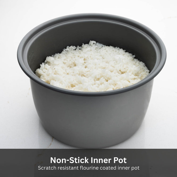 JNP-1800-LF 10 Cup Capacity White Rice Cooker with Non-Stick Inner Pot, Retractable Power Cord, and Keep Warm up to 12 hours (Flower)