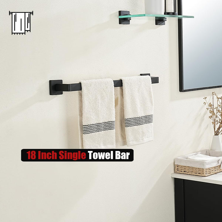 Black Towel Bar