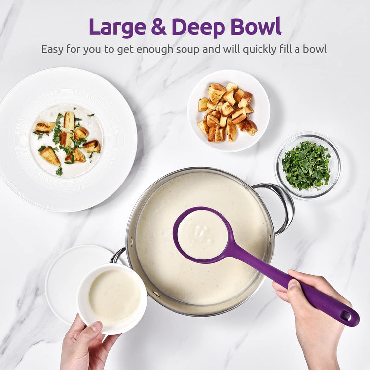 13 inch Silicone Soup Ladle