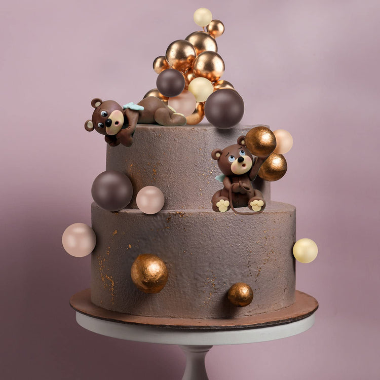 108 Pcs Balls Cake Topper