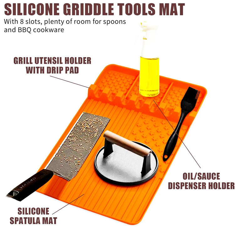 2 PCS Silicone Grill Mat Compatible with Blackstone (2 Count)