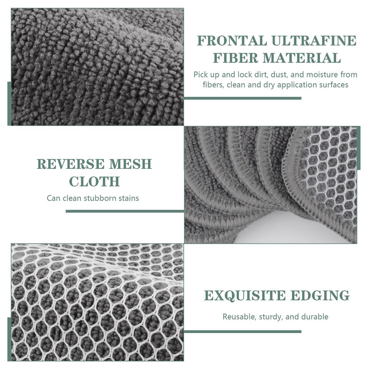 Dish Cloth for Washing Dishes Kitchen Washcloth Cleaning Cloth (10 Count)