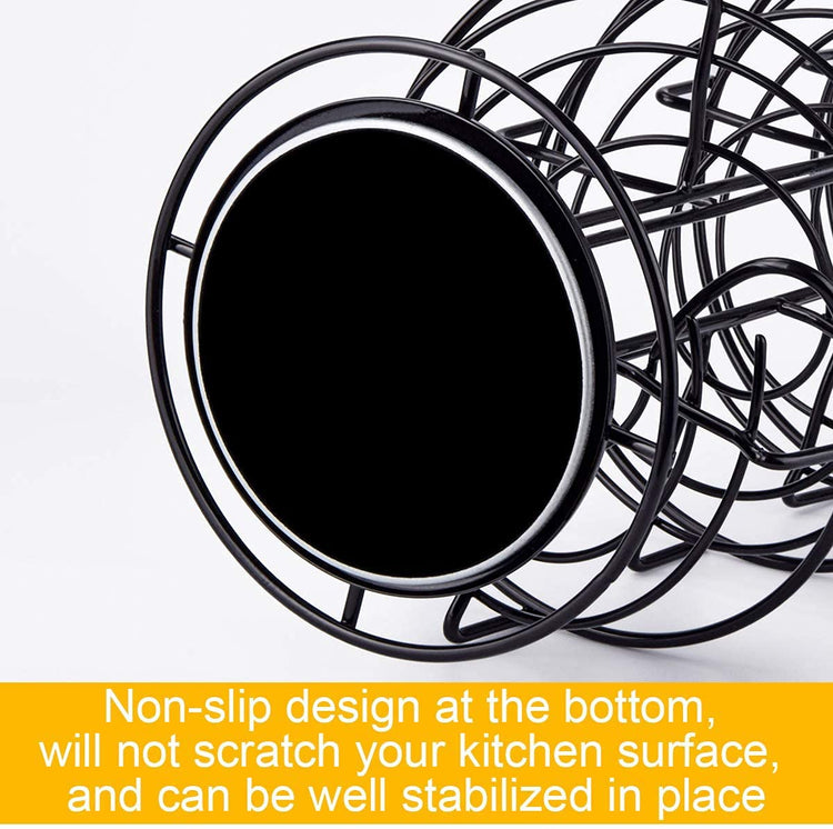 Spiral Design Metal Egg Skelter Dispenser Rack