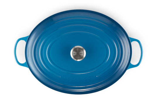 Enameled Cast Iron Oval Dutch Oven