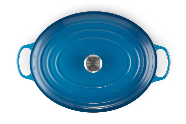 Enameled Cast Iron Oval Dutch Oven