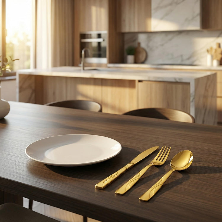 30 Piece Gold Silverware Set for 6 (30 Count)