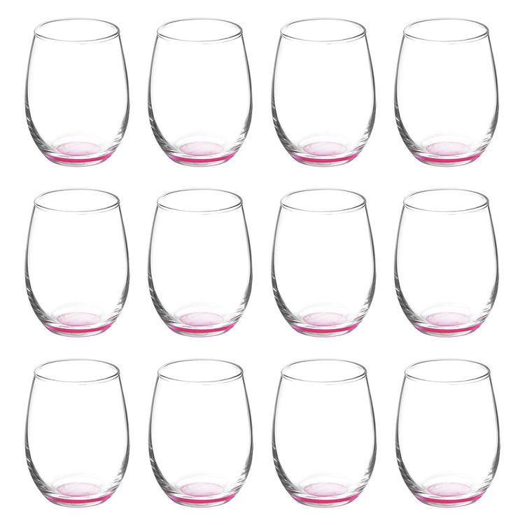 Stemless Wine Glasses by ARC 5.5 oz. Set of 12 (12 Count)