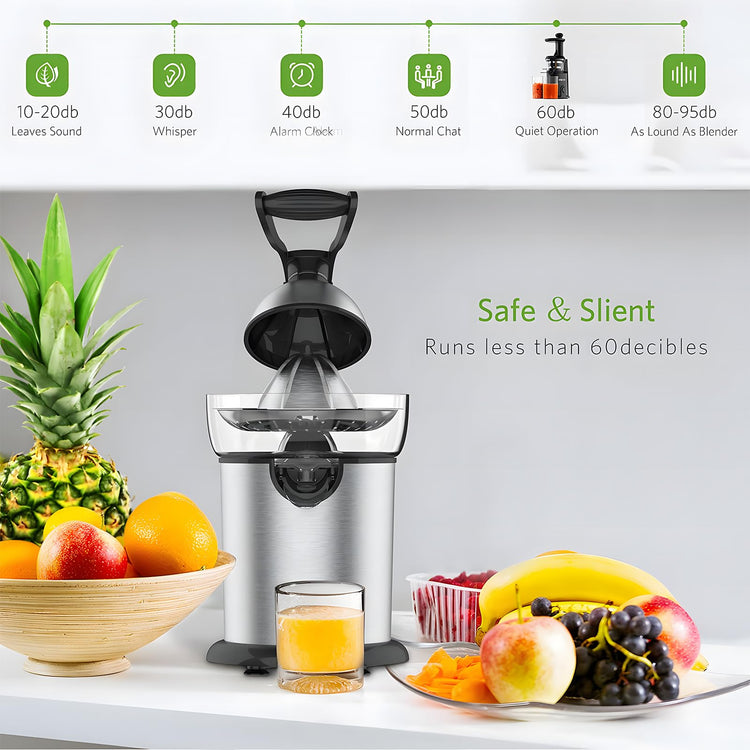 Electric Citrus Juicer Squeezer Stainless Steel