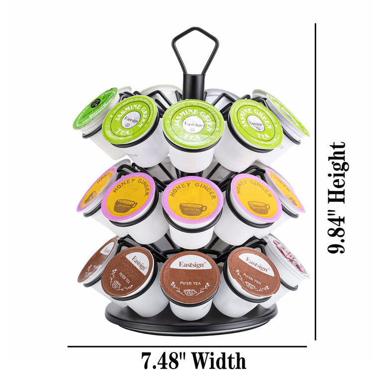 K Cup Storage Coffee Capsules Pod Holder Carousel Capsule Display Storage for k