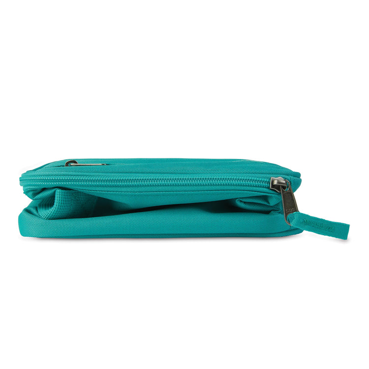 R) Freezable Classic Lunch Box, Teal, Built with EcoFreeze(R) Technology, Collapsible, Reusable, Zip Closure With Zip Front Pocket and Buckle Handle, Designed for Fresh Lunch On the Go
