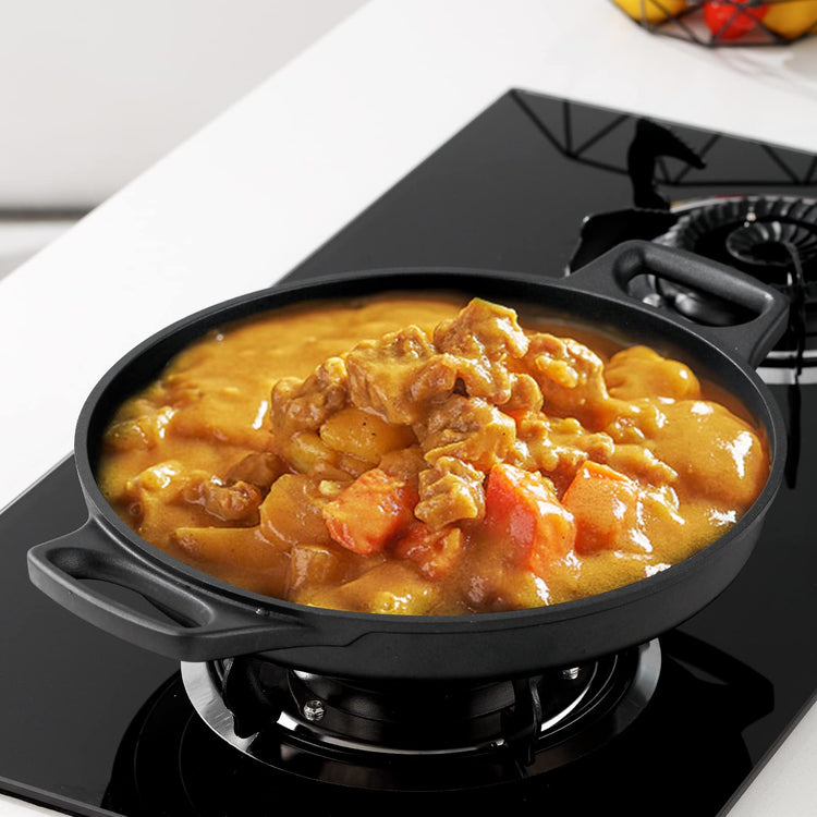 Cast Aluminum Griddle Pan for Stovetop with Lid