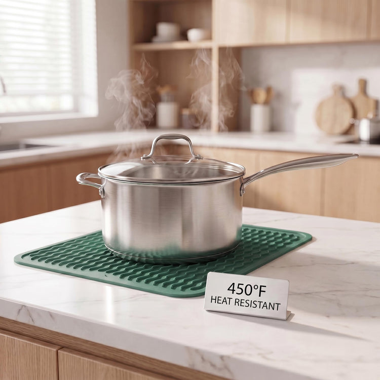 Silicone Dish Drying Mat for Multiple Usage