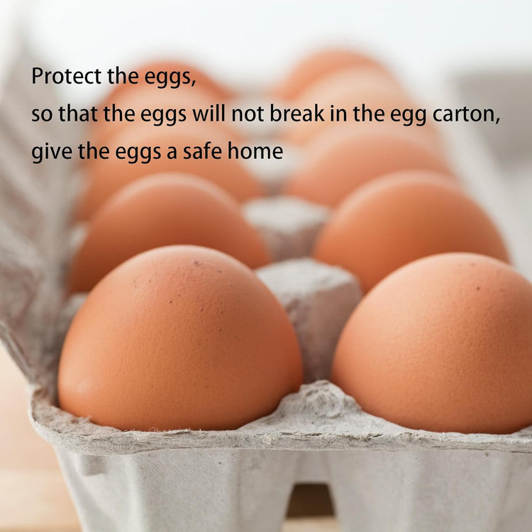 40 Pack Egg Cartons Cheap Bulk, 6 Count Egg Storage Containers Holder, Sturdy Natural Pulp Material Perfect for Storing Extra Eggs