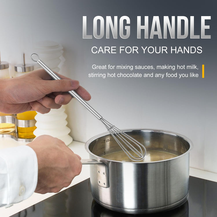 Long Mini Whisks Stainless Steel