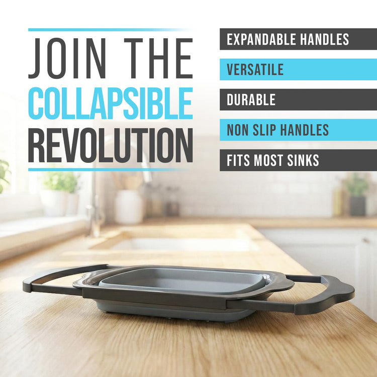 Gray Collapsible Silicone Over