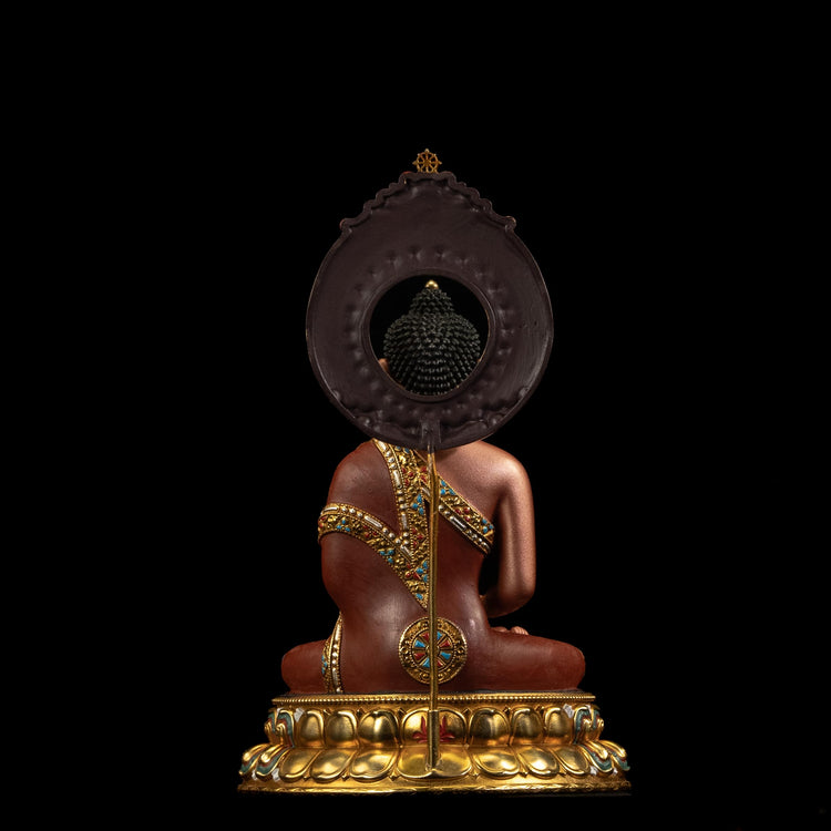Hand Painted Amitabha Buddha Statue