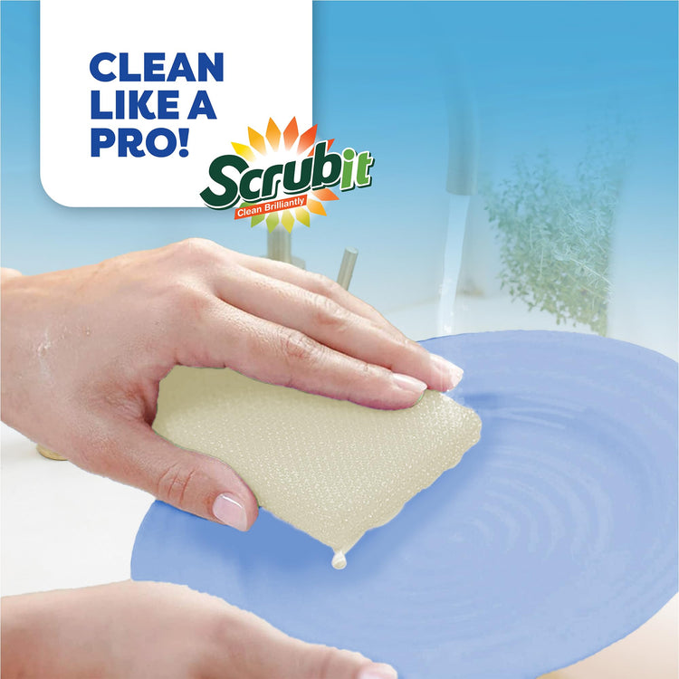 12 Pack Scrub Sponges Kitchen By SCRUBIT