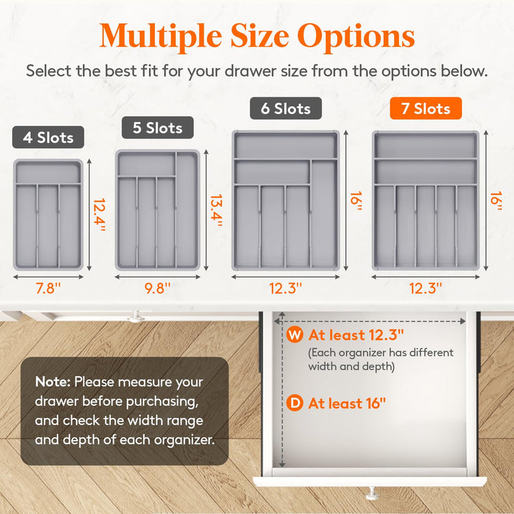 Silverware Drawer Organizer Tray