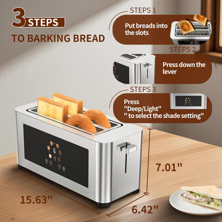 Touch Screen Smart Toaster 4 Slice