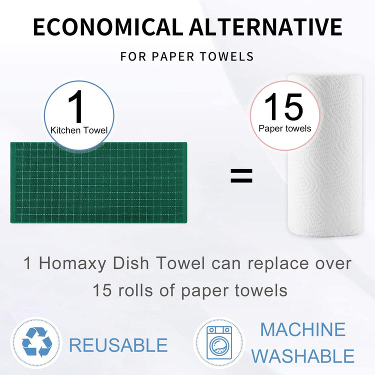 100% Cotton Terry Kitchen Towels (12 Count)