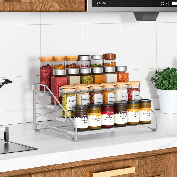 Spice Rack Organizer for Cabinet